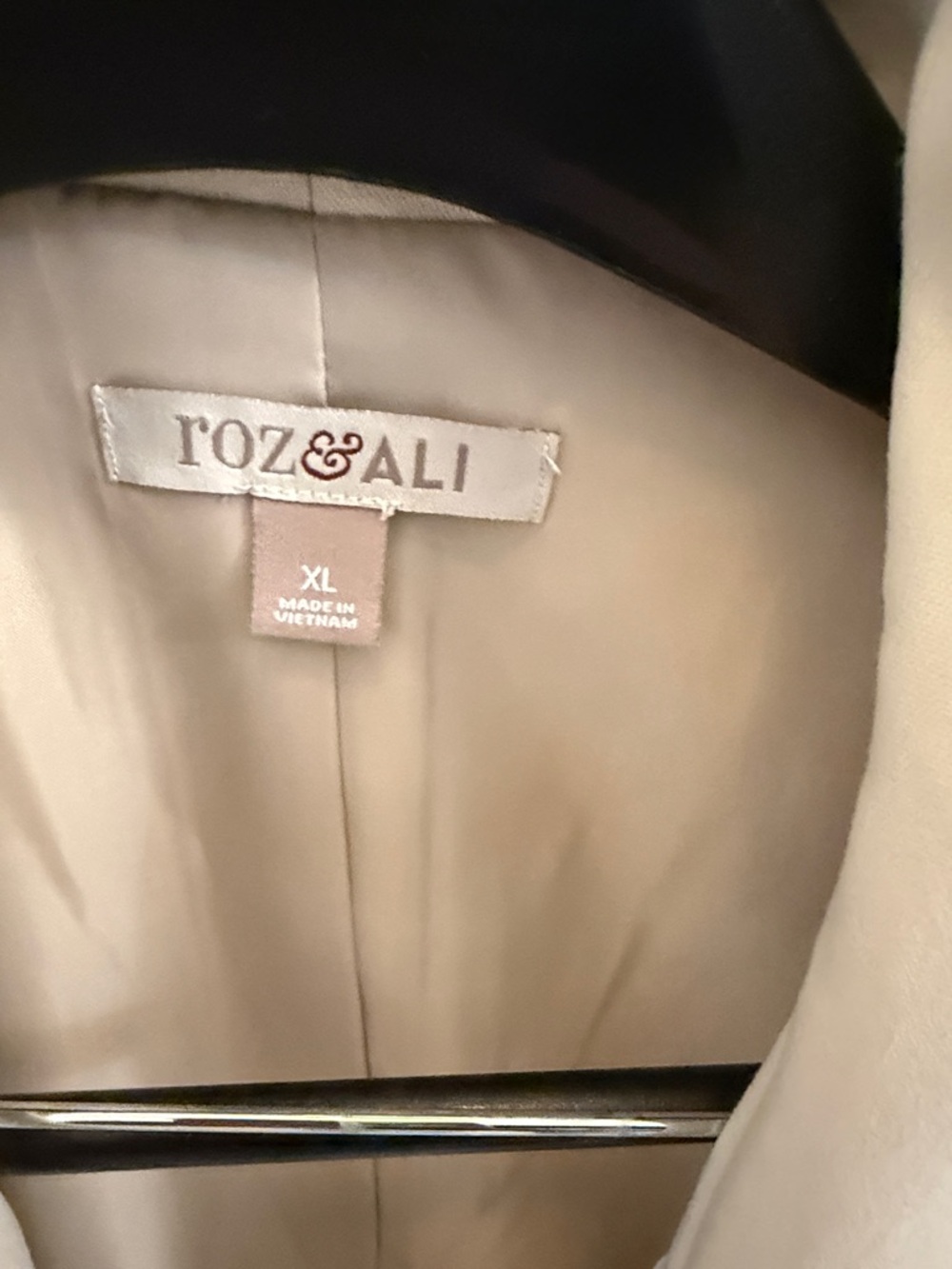 Roz & Ali Cream Tailored Blazer Jacket - Picture 2 of 12